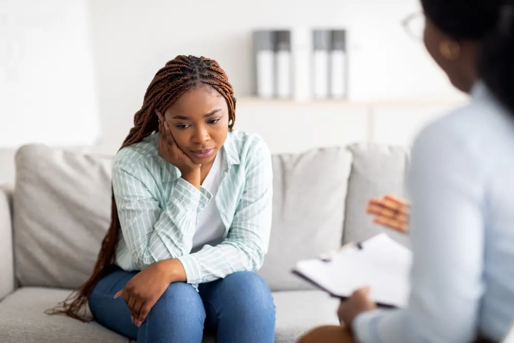 Mental health professionals in a counseling setting