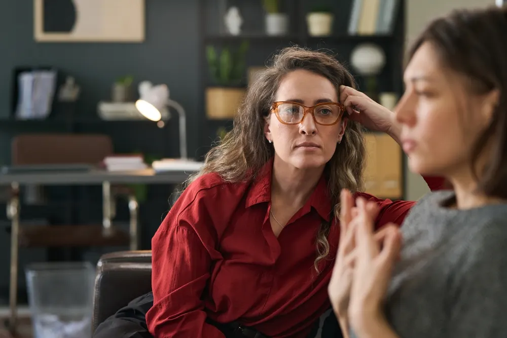 Mental health professionals in a counseling setting