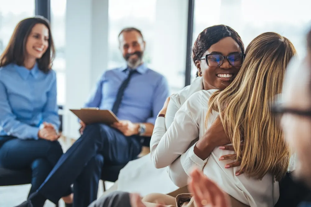 Mental health professionals in a counseling setting